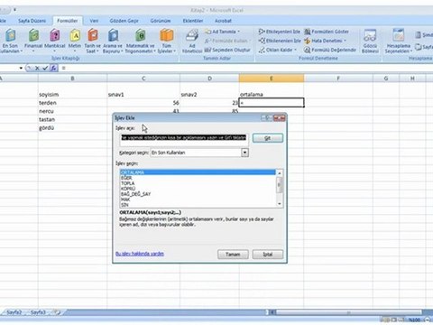 [TT-Egitim] MS Excel Koşullu Biçimlendirme