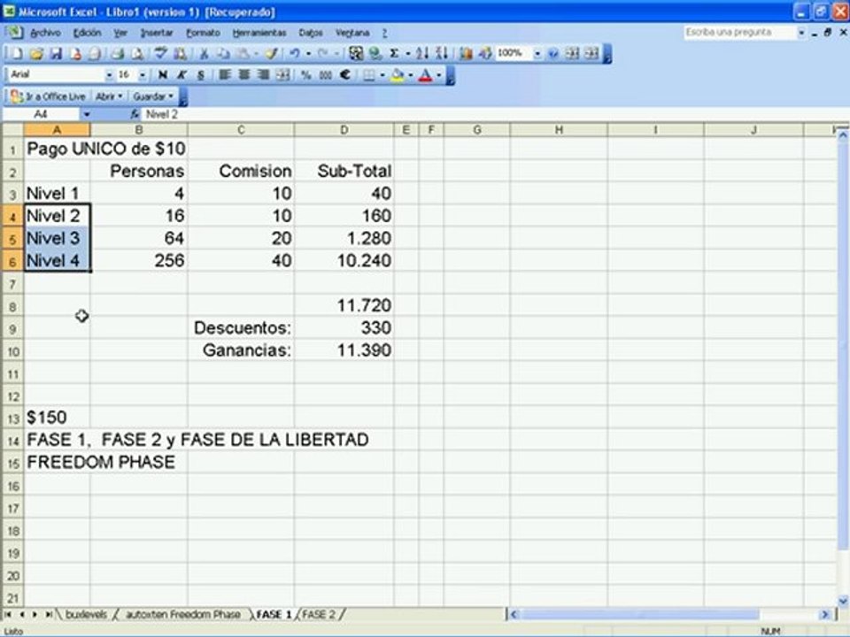 SISTEMA residual de ingresos