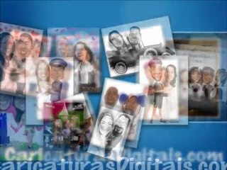 Caricaturas para Convite de Casamento