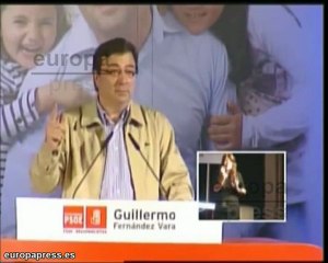 Vara acompañado por Griñán y Ojeda en Azuaga