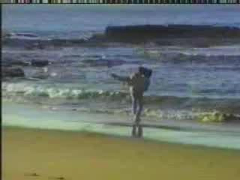 Un couple qui tombe sur la plage !