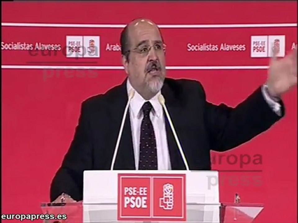 Acto de campaña del PSE en Vitoria