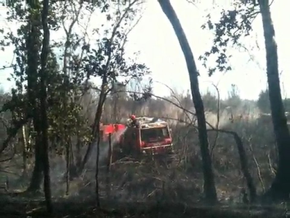 Incendie à Lacanau