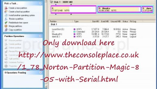 Norton Partition Magic 8.05 Serial Key