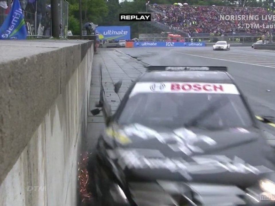 DTM Norisring 2011 Big crash Paffett