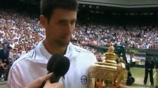 Ceremonia entrega trofeos Final Wimbledon 2011 Nadal vs Djokovic