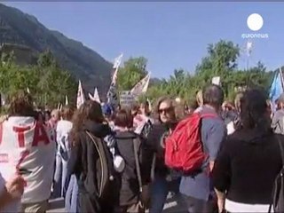 More demonstrations in Italy against Alpine rail link