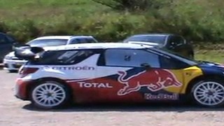 sebastien loeb démare avec la DS3 WRC