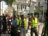 'Indignados' frente a los Ayuntamientos españoles
