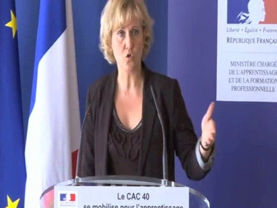 Nadine Morano mobilise le CAC 40 pour le développement des formations par alternance