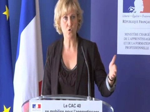 Nadine Morano mobilise le CAC 40 pour le développement des formations par alternance