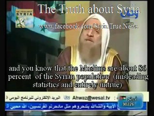 Adnan Al-Arour says that they will chop the Alawaites who oppose the Syrian revolution