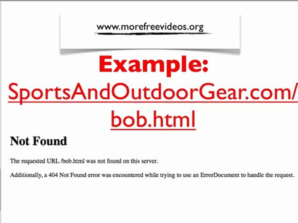 What is a 404 error code or page?