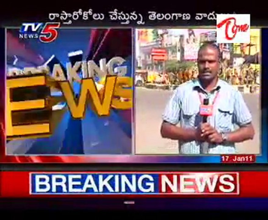 Rasta roko by T  JAC today   Updates from - LB Nagar Chourasta -  2