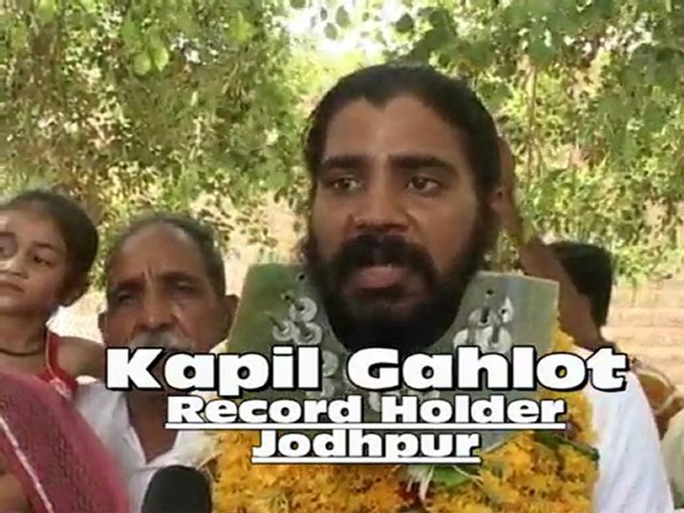 Car Pulling Record from Beard in Jodhpur