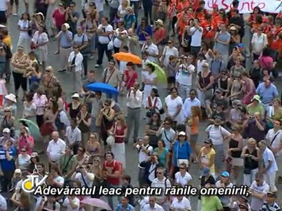 Papa: Iubirea lui Dumnezeu este remediul pentru rănile omenirii