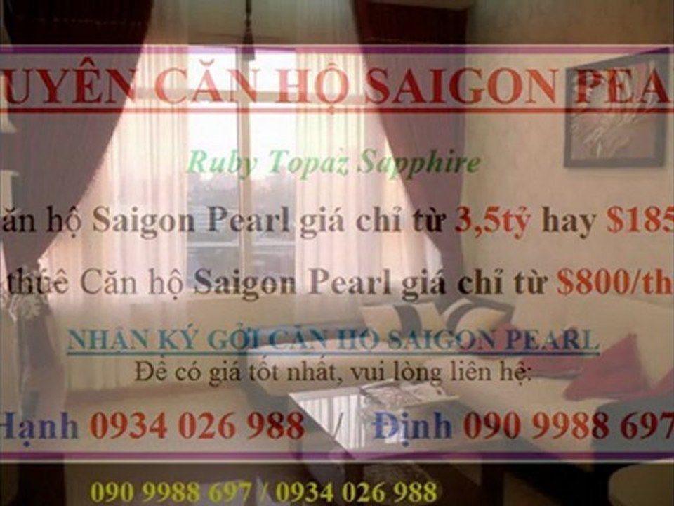 Cho thue can ho Saigon Pearl - Ban can ho Saigon Pearl