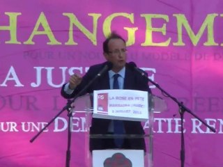 François Hollande à Barbaira ce samedi à l'occasion de la fête de la Rose
