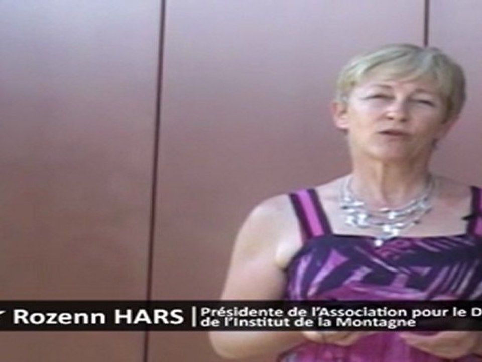 Rozenn Hars - Assises Nationales de l'Aménagement et de l'Economie Durables en Montagne