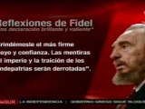 Fidel pide todo el apoyo y confianza para Hugo Chávez