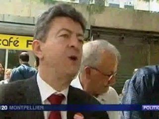 Rencontre Mohamed BOUKLIT, Jean-Luc Mélenchon 3 juillet 2011 à La Paillade (Montpellier 34)