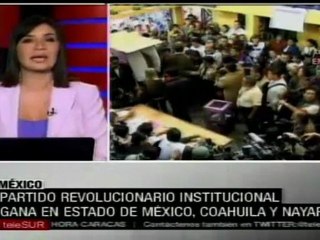 PRI gana en Edo. de México, Coahuila y Nayarit en México