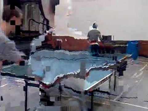 Aaron & Prince playing Table Tennis(2)