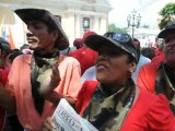 Chavistas celebran el regreso de su líder a Caracas