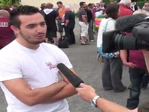 Thibault Rios en interview finale de ProD2 Albi/Union Bordeaux Bègles du 22 mai 2011.