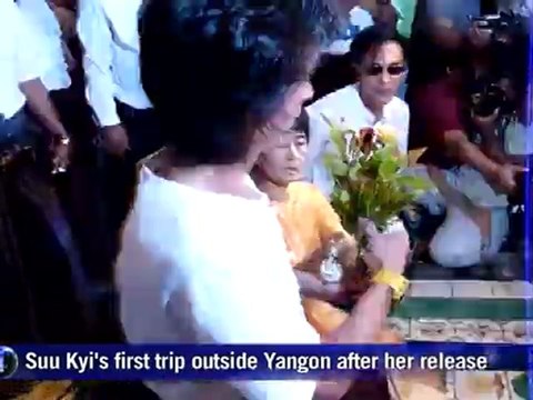 Myanmar's Suu Kyi tests freedom with rare trip