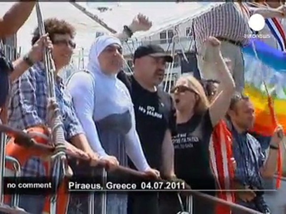 Gaza 'peace flotilla' ship intercepted by... - no comment