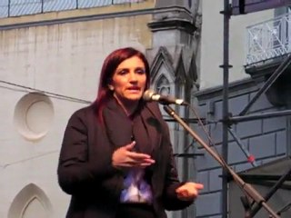 Sonia Alfano 6 Marzo 2009 Napoli - Antonio Di Pietro - Manifestazione - 1/2