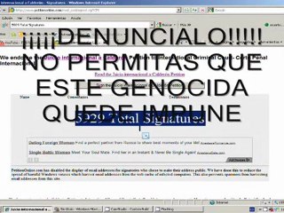Juicio Internacional a Calderon: Conteo del mes (junio.2011)