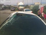 Fahrer verlor die Kontrolle über das Auto auf der Autobahn