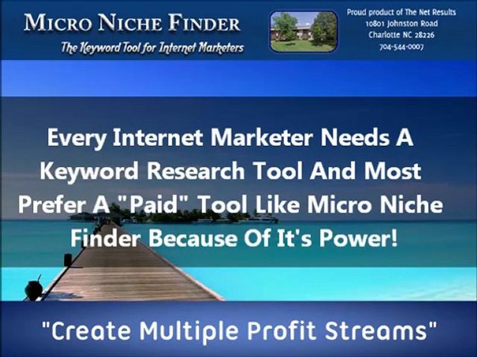 Micro Niche Finder Keyword Tool For Internet Marketers