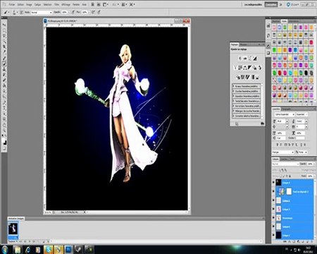Tutoriel photoshop : Faire fond simple et lumineux via brush et effet de lumières.