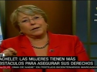 Bachelet: mujeres en el mundo, con grandes obstáculos