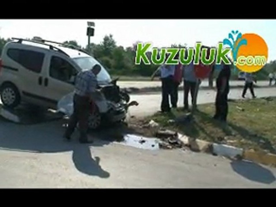 Batakköy Kavşağında Kaza
