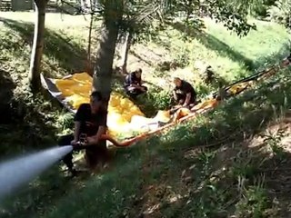 Démonstration 1 water-gate point d'aspiration mobile - SDIS Haute-Garonne