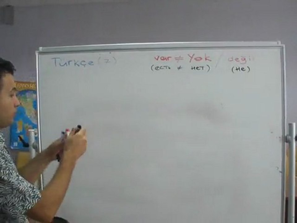 Турецкий  Онлайн 7  Var-Yok    değil (есть-нет-не)