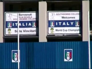 Sudafrica - Lo spogliatoio degli azzurri