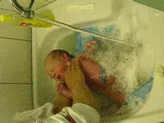 1er bain à l'hopital