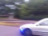 Boy racer tries to outrace police - on the wrong side of a dual carriageway