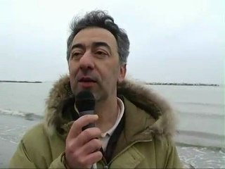 Icaro Tv . Pesce luna da 2,5 mt spiaggiato a Rivabella