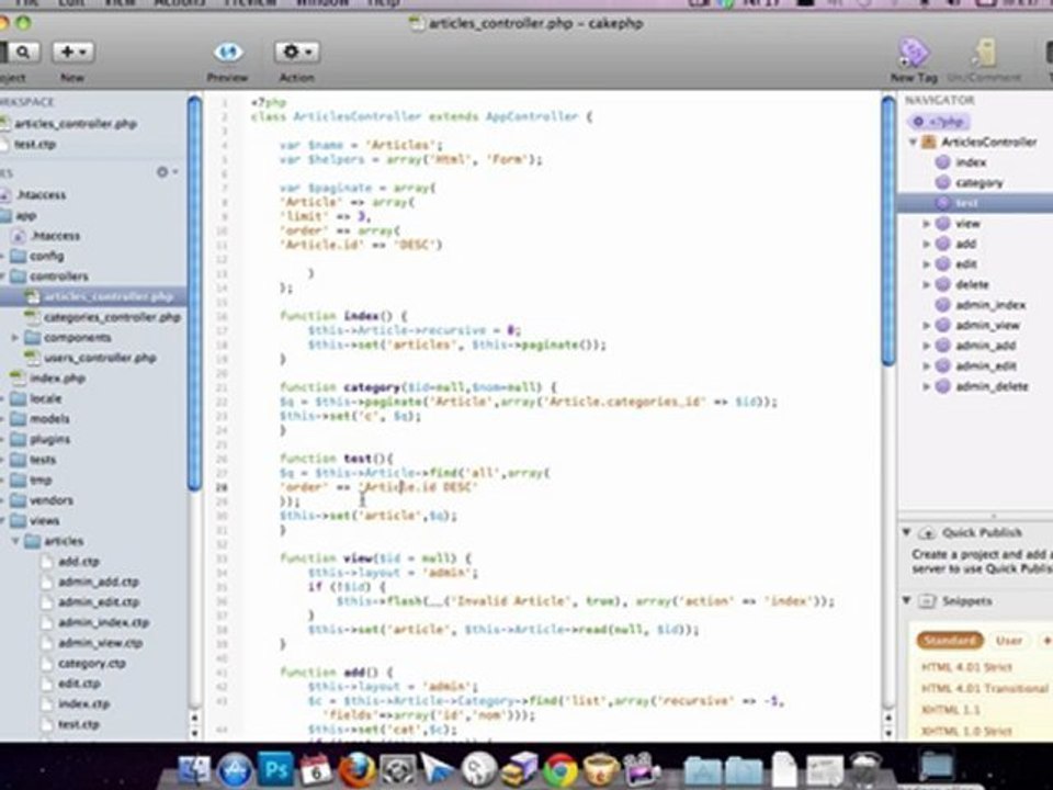 CakePHP - Les bases à savoir - Partie 1