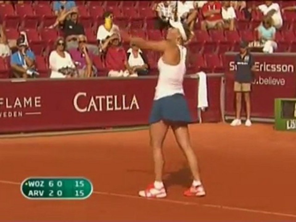 Bastad - Eine Verletzung stoppt Wozniacki