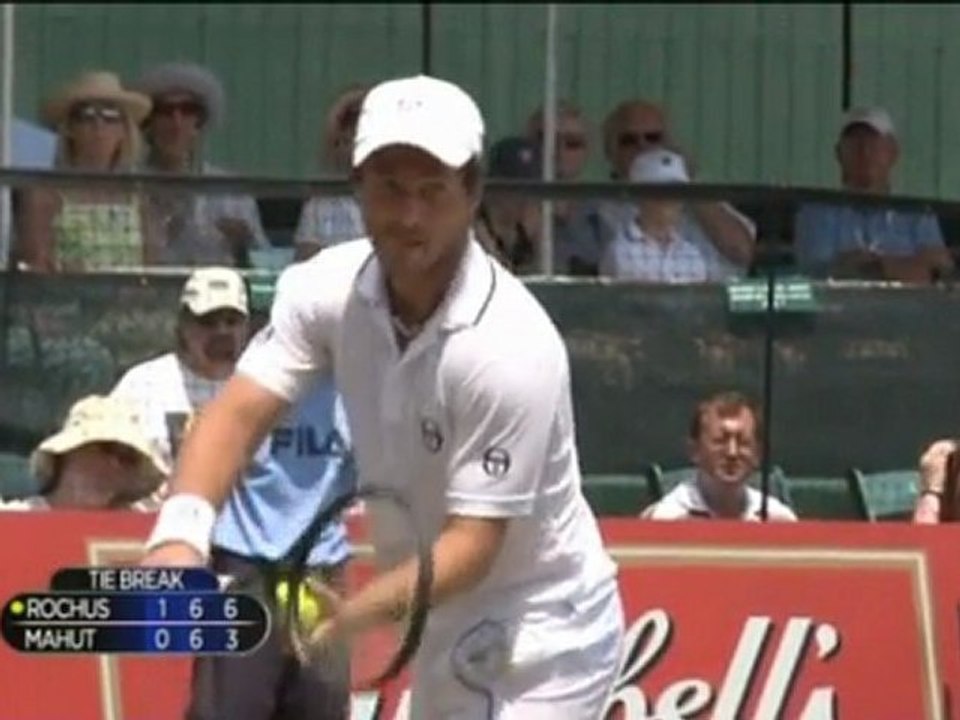 Rochus batte Mahut - Newport, 2° turno