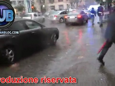 Ministro Roberto Maroni Angelino Alfano e Antonio Manganelli a Napoli