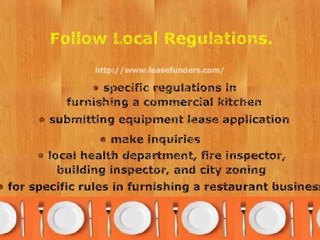Equipment Lease Tips for A Restaurant Business