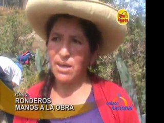 Tras 10 anhos ronderos de Yuracyacu inician por su cuenta obras de carretera que los conecta con Chota